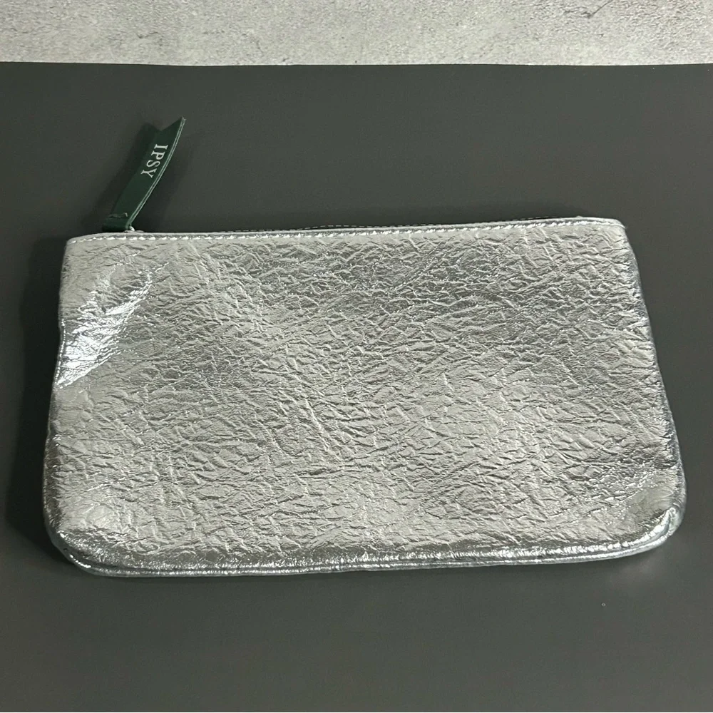 Ipsy Silver Cosmetic Bag